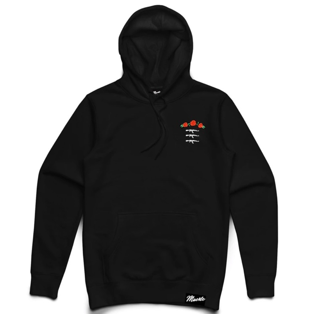 AK Rose Black Hoodie